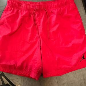 Red jordan shorts size xl